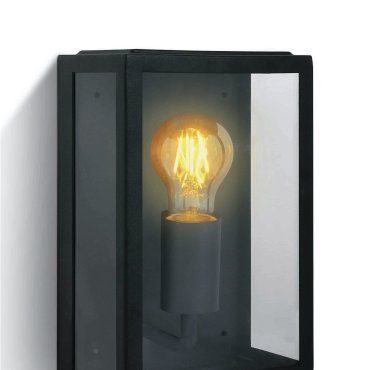ONE Light Romantic Outdoor - Außenwandleuchte - 16 x 10 x 25 cm - IP43 - schwarz
