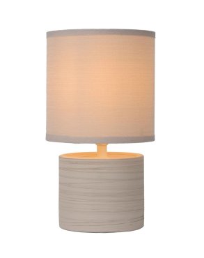 Lucide Greasby - Tischleuchte - 26cm - beige