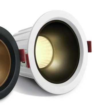 ONE Light Retro Dark Light Range - Einbaustrahler - Ø 118 mm, Ø 105 mm Einbaumaß - inkl. 20W LED - weiß