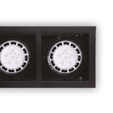 Maxlight Matrix II - Einbaustrahler - 345 x 185 mm, 315 x 150 mm Einbaumaß - schwarz