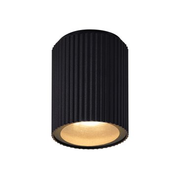 Nordlux Kyklop Ripple - Außen-Deckenleuchte - Ø 8,6 x 10,5 cm - schwarz