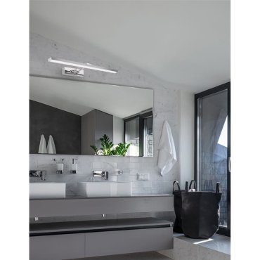 Nova Luce Rosa - Spiegelleuchte - 57 x 4,5 x 19 cm - 18W LED inkl. - IP44 - Chrom