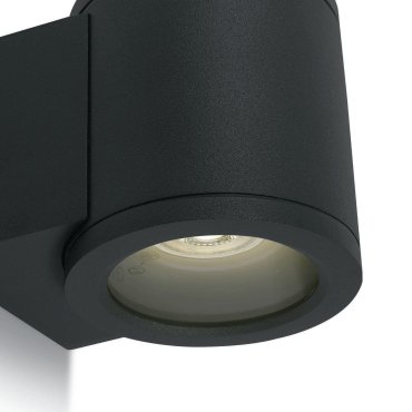 ONE Light GU10 Outdoor - Außenwandleuchte - 8 x 9 cm - IP54 - schwarz
