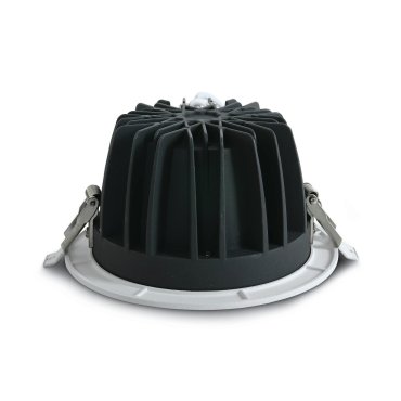 ONE Light COB Downlight Range - Einbaustrahler - Ø 170 mm, Ø 145 mm Einbaugröße - inkl. 20W LED - weiß - Lichtfarbe warmweiß