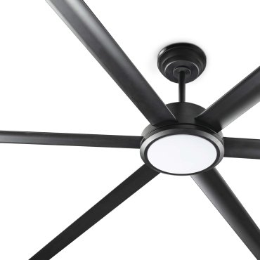 Faro Rotterdam 20 XL - deckenventilator mit licht und fernbedienung - Ø 200 cm - 32W LED inkl. - matt schwarz