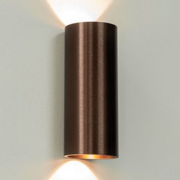 Artdelight Brody2 - Wandleuchte - 7,2 x 7,2 x 18 cm - 2 x 4W dimmbare LED inkl. - IP54 - Bronze gebürstet
