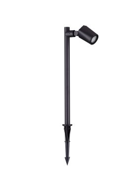 Nova Luce Spy - Gartenpfosten - Ø 7,5 x 50 x 14 cm - IP65 - Sand schwarz