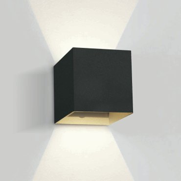 ONE Light Outdoor Wall Dark Lights - Außenwandleuchte - 11,1 x 9,5 x 11 cm - 2 x 3W LED inkl. - IP54 - schwarz