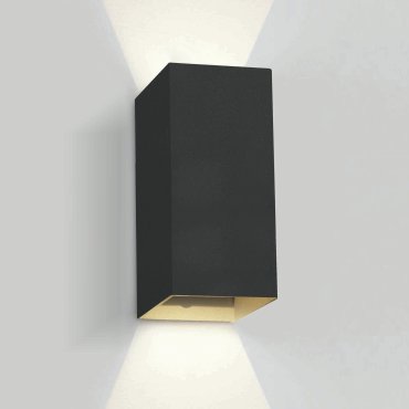 ONE Light Outdoor Wall Dark Lights - Außenwandleuchte - 9 x 6,8 x 16,6 cm - 2 x 3W LED inkl. - IP54 - schwarz