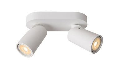 Lucide Xyrus 2 - Aufbaustrahler - 20 x 9 x 12,5 cm - 2 x 5W dimmbare LED inkl - dimmbar auf warm - weiß