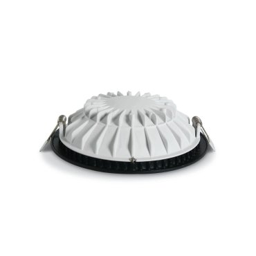 ONE Light Dark Light Dome Reflector - Deckeneinbauleuchte - Ø 17 x 5 cm - 16W LED inkl. - schwarz und messing