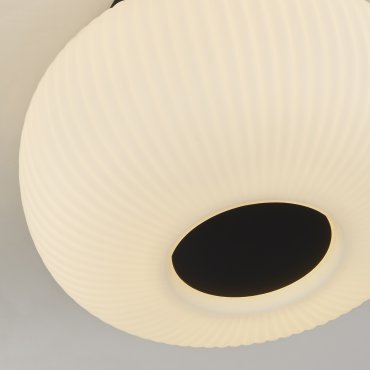 Searchlight Lumina - Deckenleuchte - Ø 24 x 18 cm - weiß und mattschwarz