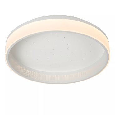 Lucide Estreja - Deckenleuchte mit Fernbedienung - Ø 40 x 9 cm - 40W + 10W LED inkl. - weiß
