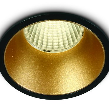 ONE Light COB Dark Light Range - Einbaustrahler - Ø 73 mm, Ø 67 mm Einbaugröße - 12W dimmbare LED inkl. - schwarz - Lichtfarbe warmweiß