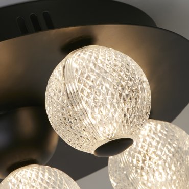 Searchlight Asteroid - Deckenleuchte - Ø 33 x 16 cm - 21W dimmbare LED inkl - schwarz