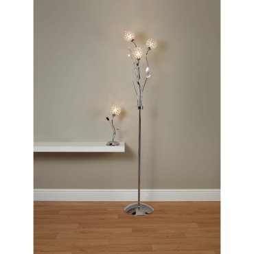 Searchlight Bellis II - Stehleuchte - 166 cm - Chrom