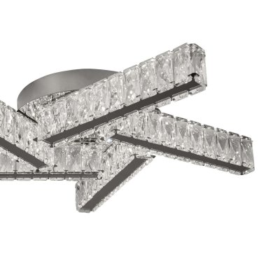 Searchlight Clover - Deckenleuchte - Ø 51 x 9 cm - 15W LED inkl - Chrom