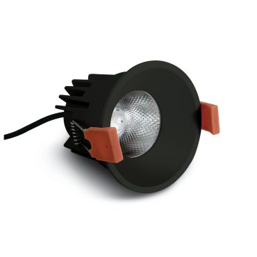 ONE Light Dark Light Range - Einbaustrahler - Ø 90 mm, Ø 82 mm Einbaumaß - 12W LED inkl. - schwarz - Lichtfarbe warmweiß