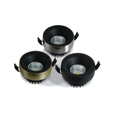 ONE Light Floating Ring Range - Deckenleuchte - Ø 8,5 x 7 cm - 12W LED inkl. - schwarz