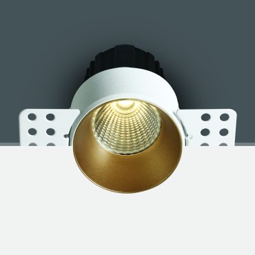 ONE Light Trimless Mini Range - Einbaustrahler - Ø 64 mm, Ø 70 mm Einbaumaß - 12W dimmbare LED inkl. - Messing