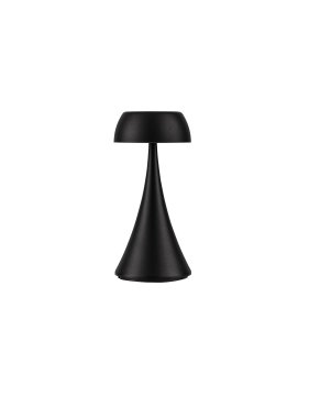 Nova Luce Ycro - wiederaufladbare Tischleuchte für den Außenbereich - Ø 8 x 17,5 cm - 2W dimmbare LED inkl. - IP54 - Sand schwarz