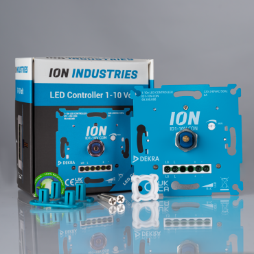 Ion Industries - LED-Einbausteuerung (Dimmer) für Treiber - 1-10V - mit Schraubbefestigung