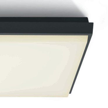 ONE Light Outdoor Slim LED - Außen-Deckenleuchte - 30 x 30 x 4,9 cm - 30W LED inkl. - IP54 - anthrazit