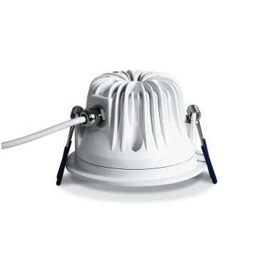 ONE Light Outdoor/Bathroom Range - Einbaustrahler - Ø 90 mm, Ø 82 mm Einbaumaß - 10W LED inkl. - IP65 - weiß - Lichtfarbe warmweiß