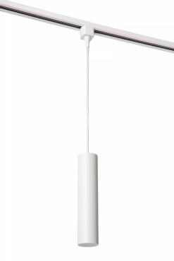 Lucide Track Floris Pendelleuchte - 1-Phasen-Schienensystem - Ø 5,6 x 155 cm - weiß