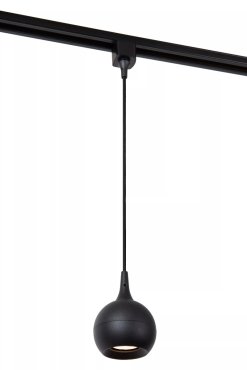 Lucide Track Favori Pendelleuchte - Ø 9 x 145 cm - 1-Phasen-Schienensystem - Schwarz