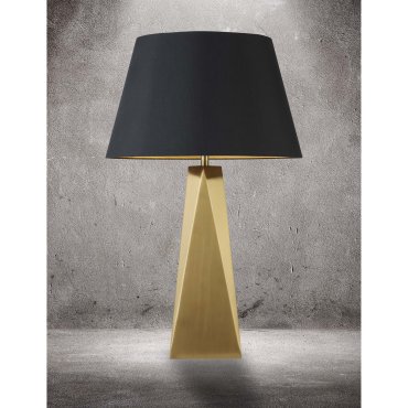 Searchlight Maldon - Tischleuchte - Ø 33 x 58 cm - schwarz und gold