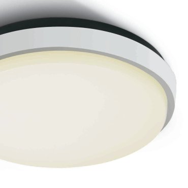 ONE Light Outdoor Slim LED - Außen-Deckenleuchte - Ø 30 x 4,9 cm - 30W LED inkl. - IP54 - weiß