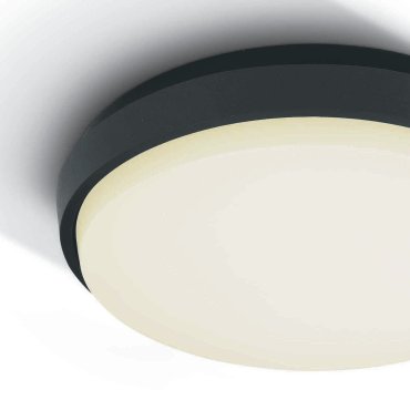ONE Light Outdoor Slim LED - Außen-Deckenleuchte - Ø 30 x 4,9 cm - 30W LED inkl. - IP54 - anthrazit
