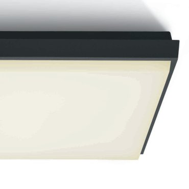 ONE Light Outdoor Slim LED - Außen-Deckenleuchte - 23,8 x 23,8 x 4,6 cm - 25W LED inkl. - IP54 - anthrazit