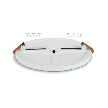 ONE Light Floating Panels Range - Deckenleuchte - Ø 12 x 2,4 cm - 10W LED inkl. - weiß - weiße Lichtfarbe