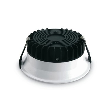 ONE Light Dark Light Bathroom - Einbaustrahler - Ø 120 mm, Ø 111 mm Einbaumaß - 9W LED inkl. - IP54 - weiß - weiße Lichtfarbe