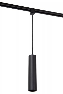 Lucide Track Floris Pendelleuchte - 1-Phasen-Schienensystem - Ø 5,6 x 155 cm - Schwarz