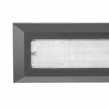 Nova Luce Pulsar - Außenwandleuchte - 23 x 3 x 8 cm - 4W LED inkl. - IP54 - dunkelgrau