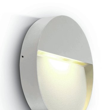 ONE Light Round Indoor/Outdoor Wall Dark Lights - Außenwandleuchte - Ø 21,2 x 3,6 cm - 9W LED inkl. - IP54 - weiß
