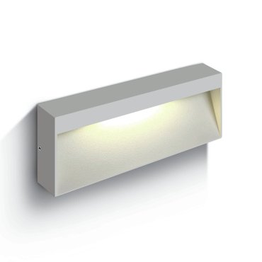 ONE Light Square Indoor/Outdoor Wall Dark Lights - Außenwandleuchte - 20 x 80 x 3,2 cm - 6W LED inkl - IP54 - weiß