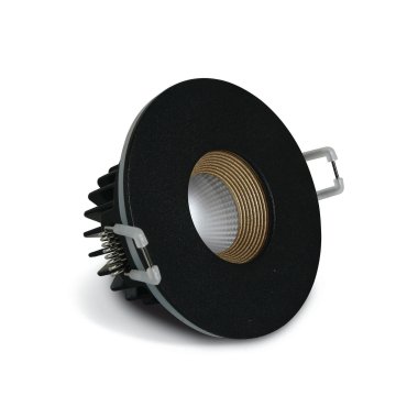 ONE Light COB Range Einbaustrahler - Ø 88 mm, Ø 75 mm Einbaumaß - 8W LED inkl. - IP54 - schwarz