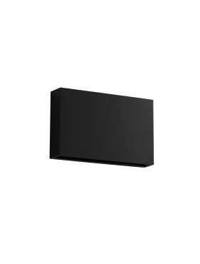 Nova Luce Yoko - Außenwandleuchte - 20 x 12,5 x 3,9 cm - 7W LED inkl. - IP65 - Sand schwarz