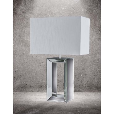 Searchlight Mirror - Tischleuchte - 58 cm - weiß