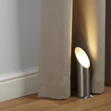 Searchlight Uplighter - Steh-/Tischleuchte - 22,3 cm - satiniert silber
