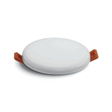 ONE Light Frameless Range - Außen-Deckenleuchte - Ø 10 x 2,2 cm - 8W LED inkl. - IP65 - weiß - warmweiße Lichtfarbe