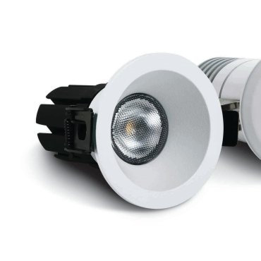 ONE Light COB Dark Light Range CCT - Einbaustrahler - Ø 67 mm, Ø 56 mm Einbaumaß - 6,5W LED inkl. - einstellbare Lichtfarbe - IP65 - Weiß