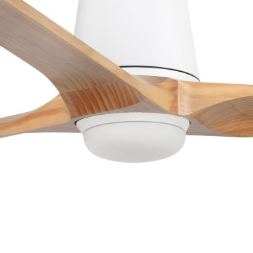 Faro Heywood Tub L - deckenventilator mit licht - Ø 132 - matt weiß und pino