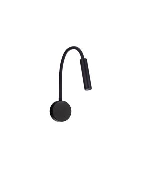 Nova Luce Sonica - wandleuchte - Ø 8,5 x 56 cm - 6W LED inkl. - IP44 - sand schwarz