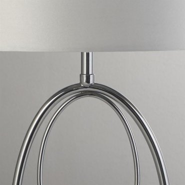 Searchlight Loopy - Tischleuchte - 35 x 53 cm - Chrom und Silber