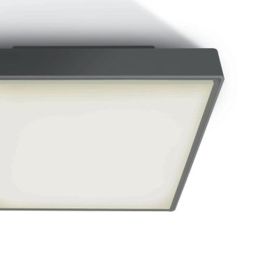 ONE Light LED Plafo Outdoor Square - Außen-Deckenleuchte - 22,1 x 22,1 x 5,7 cm - 16W LED inkl. - IP65 - anthrazit